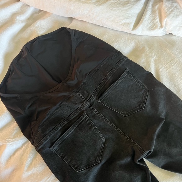 Madewell Maternity Over-the-Belly Skinny Jeans in Black Sea Size 27 - Picture 6 of 6
